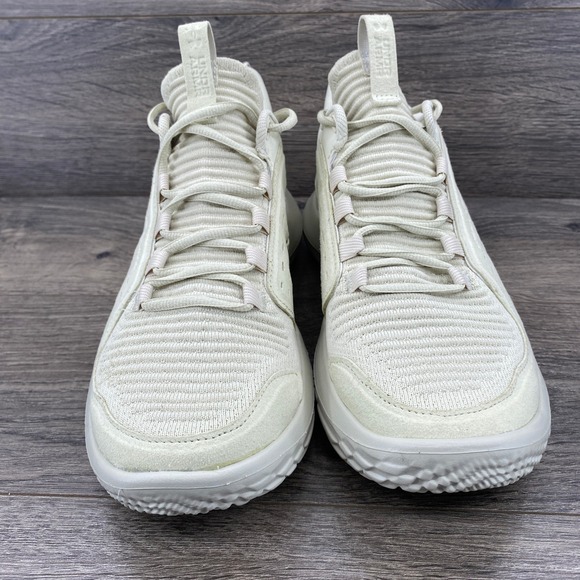 Under Armour Flow Basketball Shoes Women's Size 9.5 Cream White Sneakers 3028342 - Picture 6 of 10